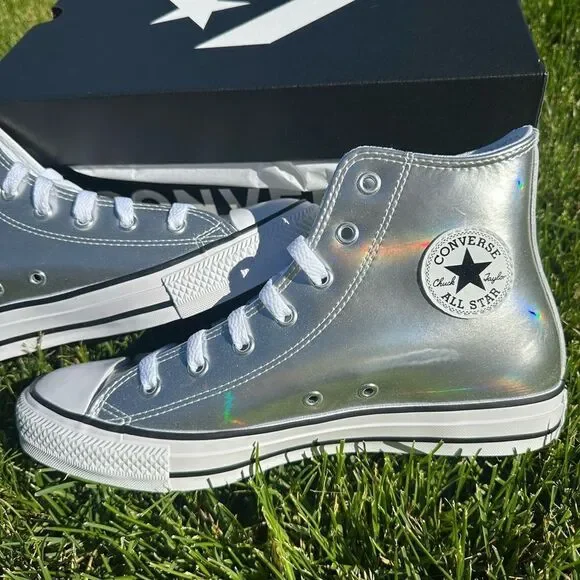 Women’s Chuck Taylor All Star Metallic Converse Size 8 - Picture 3 of 6